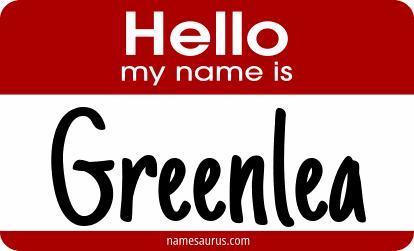 Hello my name is Greenlea png download