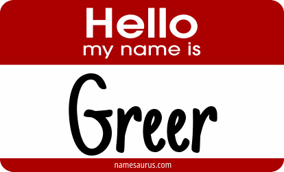Hello my name is Greer png download
