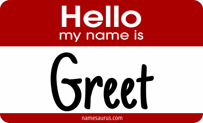 Hello my name is Greet png download