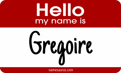 Hello my name is Gregoire png download