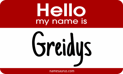Hello my name is Greidys png download