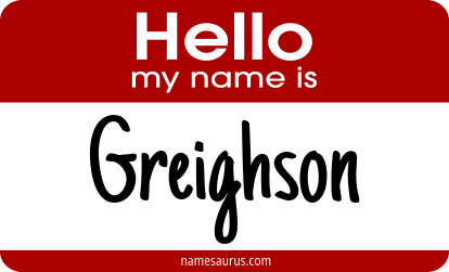Hello my name is Greighson png download