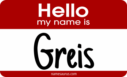 Hello my name is Greis png download