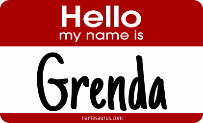 Hello my name is Grenda png download