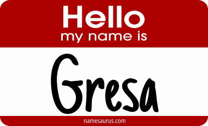 Hello my name is Gresa png download