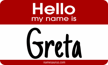 Hello my name is Greta png download