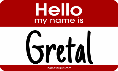 Hello my name is Gretal png download