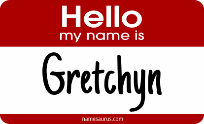 Hello my name is Gretchyn png download