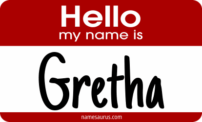 Hello my name is Gretha png download