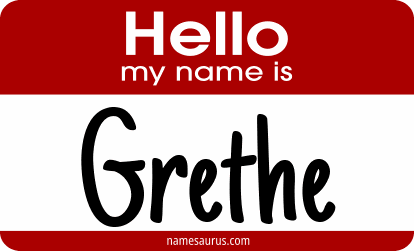 Hello my name is Grethe png download