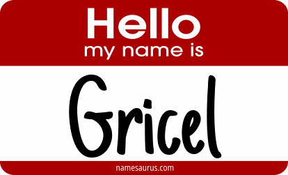 Hello my name is Gricel png download