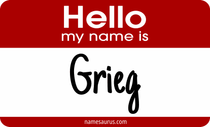 Hello my name is Grieg png download