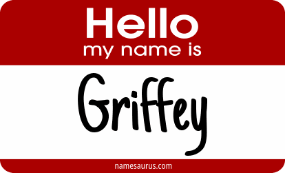 Hello my name is Griffey png download