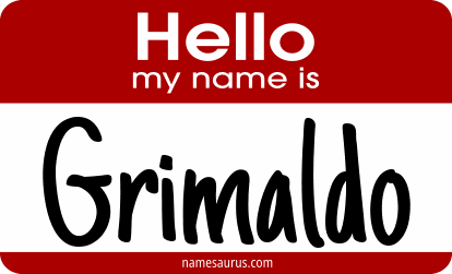 Hello my name is Grimaldo png download