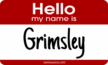 Hello my name is Grimsley png download