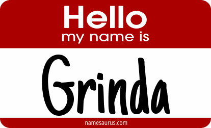 Hello my name is Grinda png download