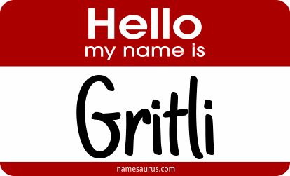 Hello my name is Gritli png download