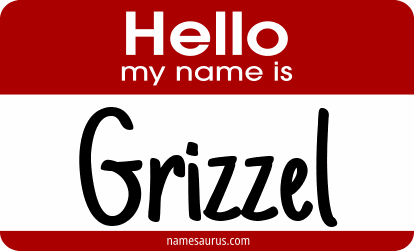 Hello my name is Grizzel png download