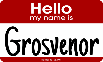 Hello my name is Grosvenor png download