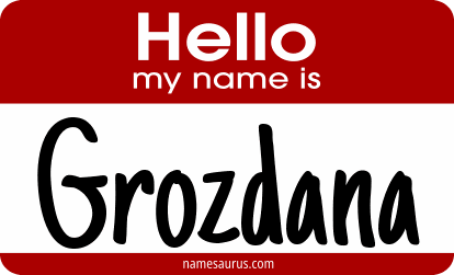 Hello my name is Grozdana png download