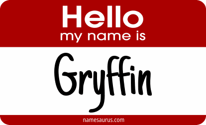 Hello my name is Gryffin png download