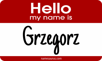 Hello my name is Grzegorz png download