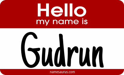 Hello my name is Gudrun png download