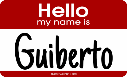 Hello my name is Guiberto png download