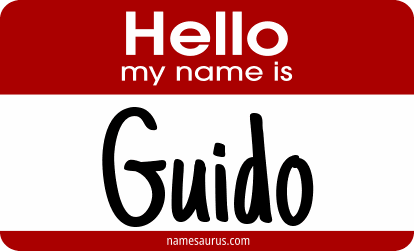 Hello my name is Guido png download