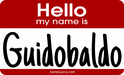 Hello my name is Guidobaldo png download