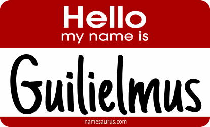 Hello my name is Guilielmus png download