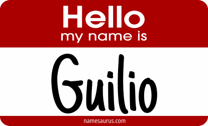 Hello my name is Guilio png download