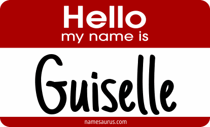 Hello my name is Guiselle png download