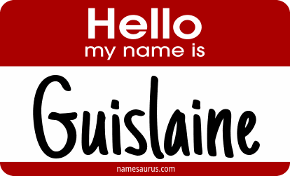 Hello my name is Guislaine png download
