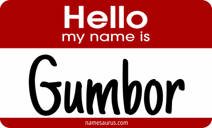 Hello my name is Gumbor png download