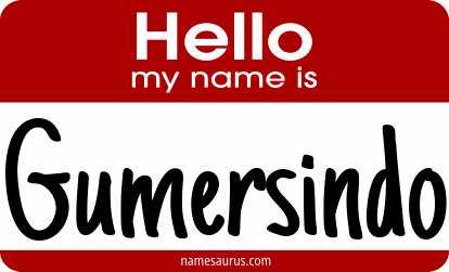 Hello my name is Gumersindo png download