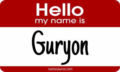 Hello my name is Guryon png download
