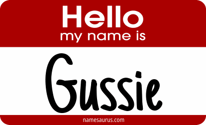 Hello my name is Gussie png download