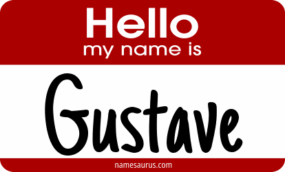 Hello my name is Gustave png download