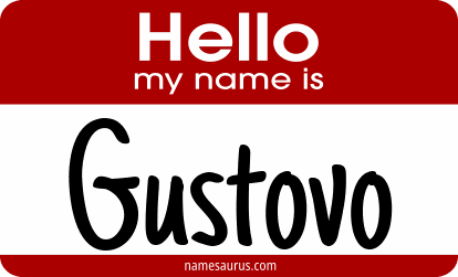 Hello my name is Gustovo png download