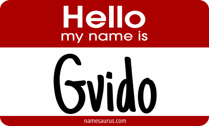 Hello my name is Gvido png download