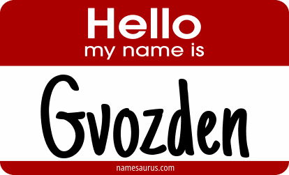 Hello my name is Gvozden png download