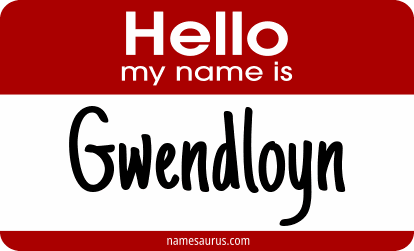 Hello my name is Gwendloyn png download