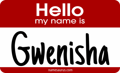 Hello my name is Gwenisha png download