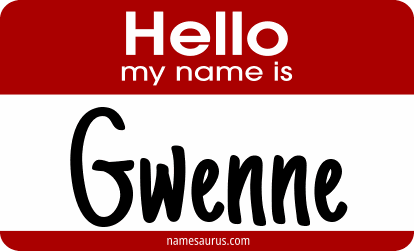 Hello my name is Gwenne png download