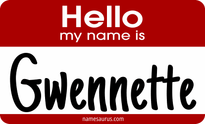 Hello my name is Gwennette png download