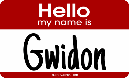 Hello my name is Gwidon png download