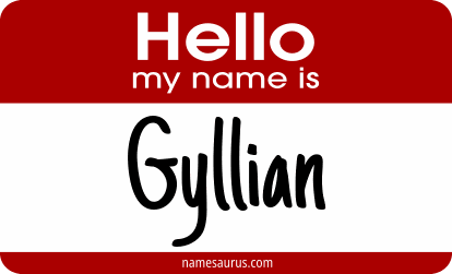 Hello my name is Gyllian png download