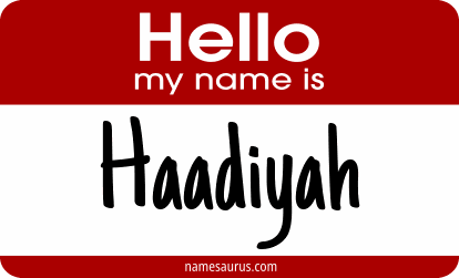 Hello my name is Haadiyah png download
