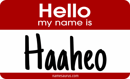 Hello my name is Haaheo png download